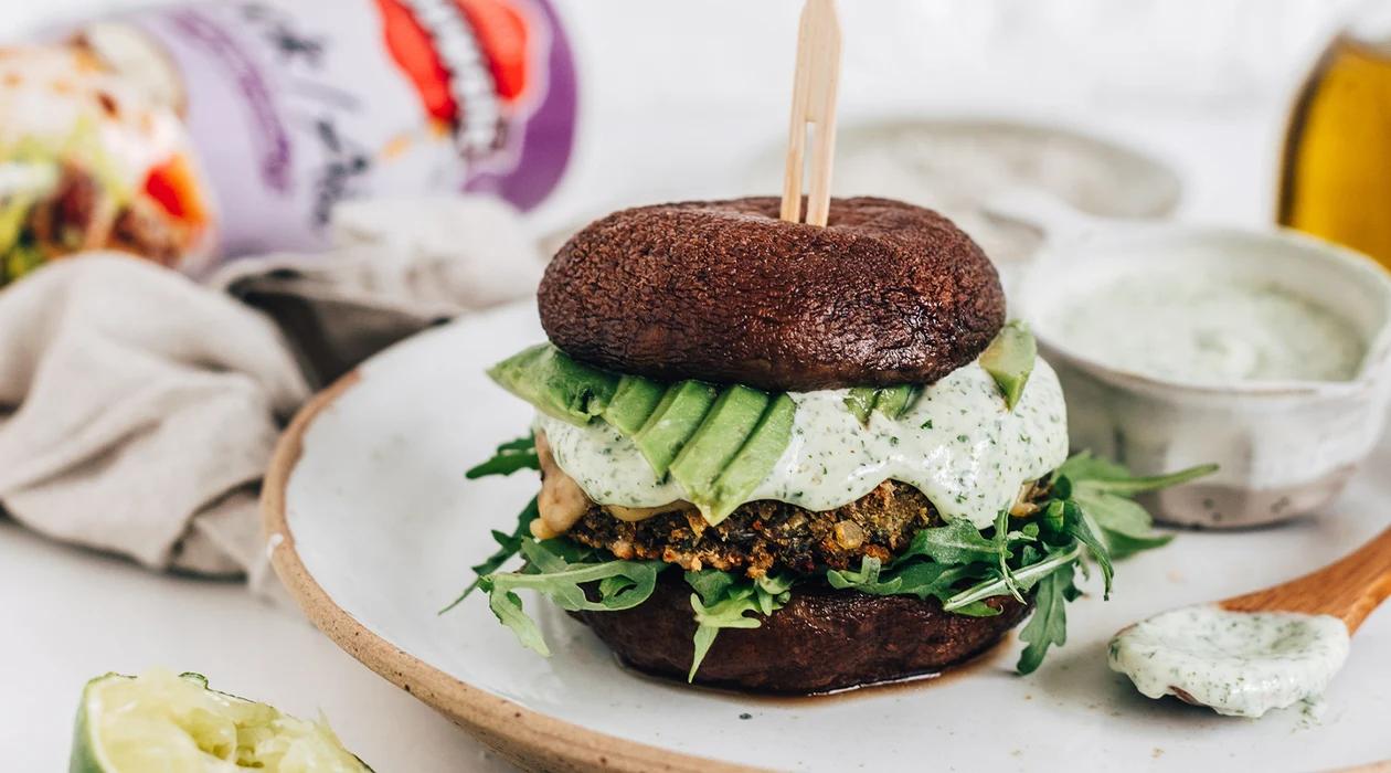 Portobello burger Pauwels Looksaus