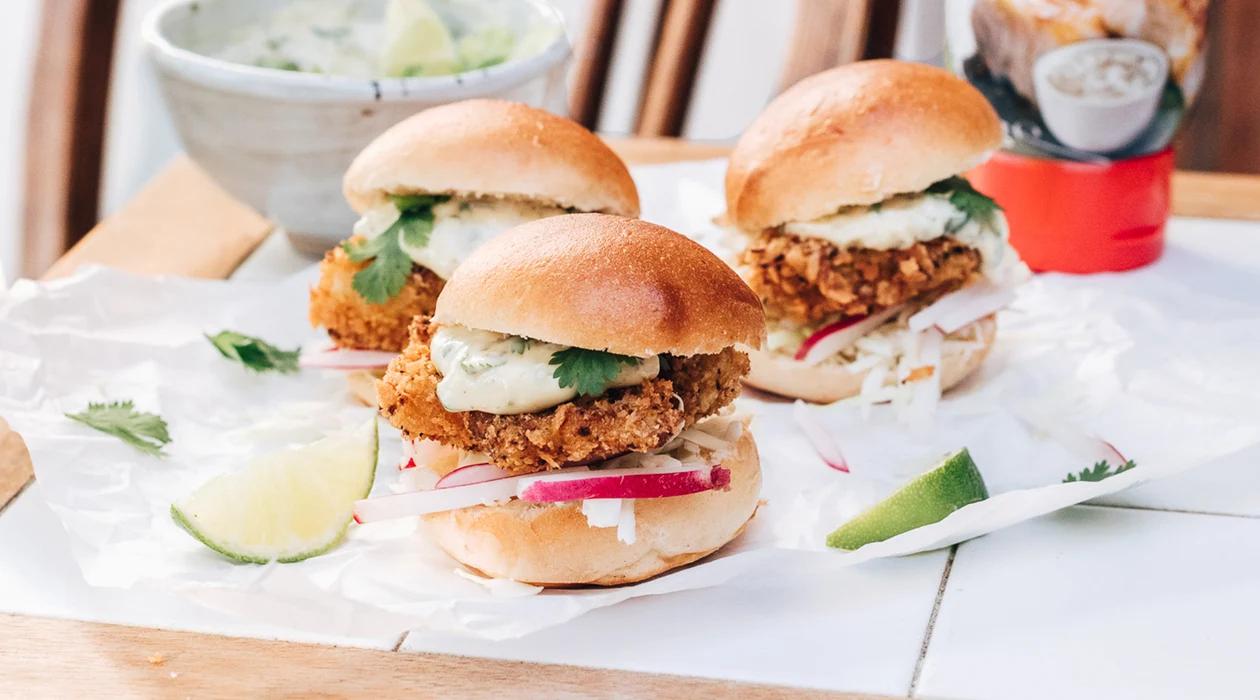 Fishstick burger met Pauwels Tartare