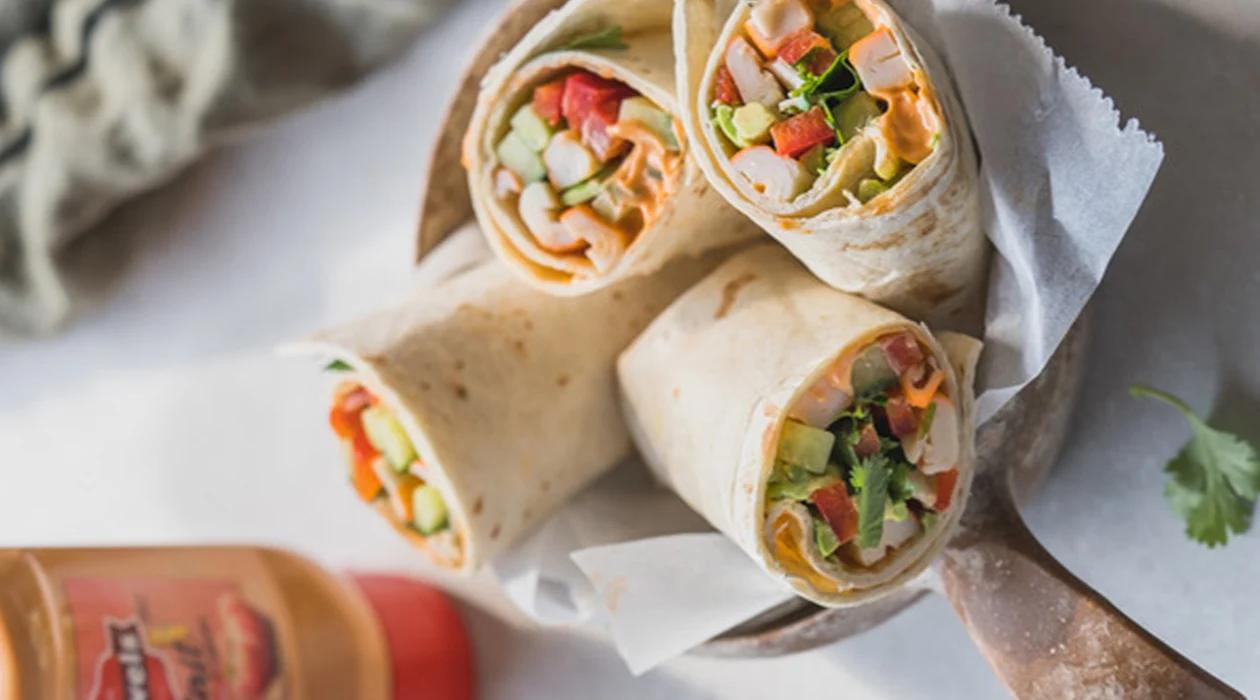 California wraps met Pauwels Cocktailsaus